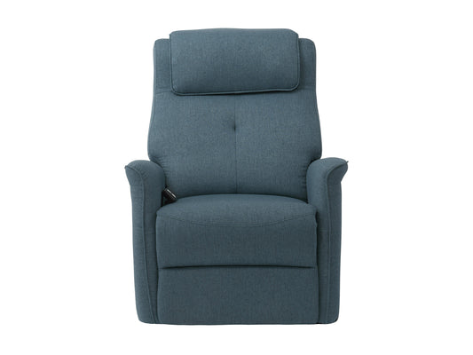 Blue Power Lift Recliner with Remote