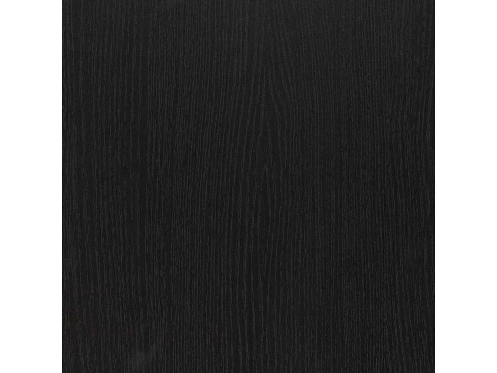 Black 4-shelf bookcase with a sleek design, made of sturdy wood, featuring adjustable shelves, smooth matte finish, and ample storage space for books, decor, and office supplies.