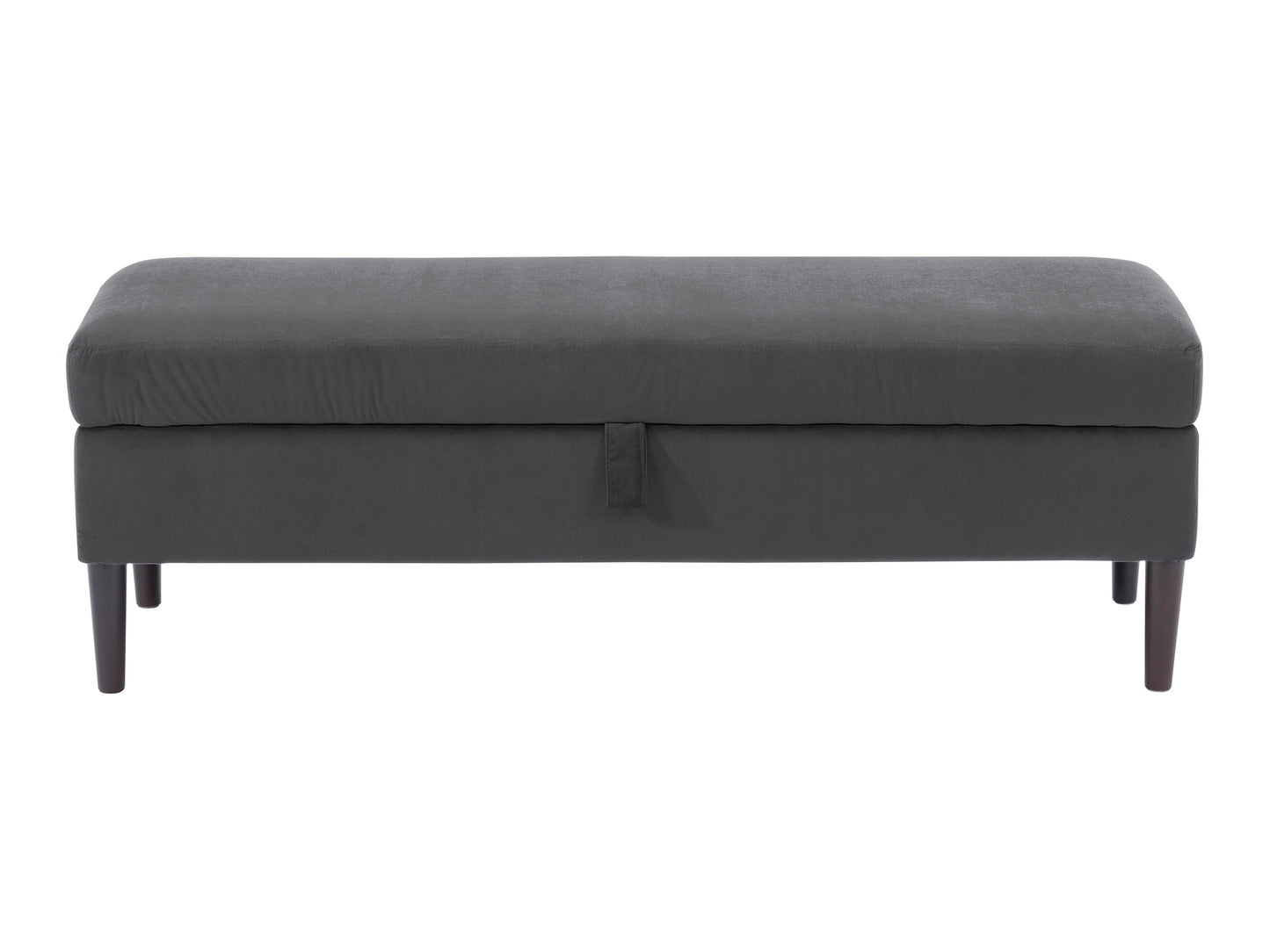 Velvet Storage Ottoman