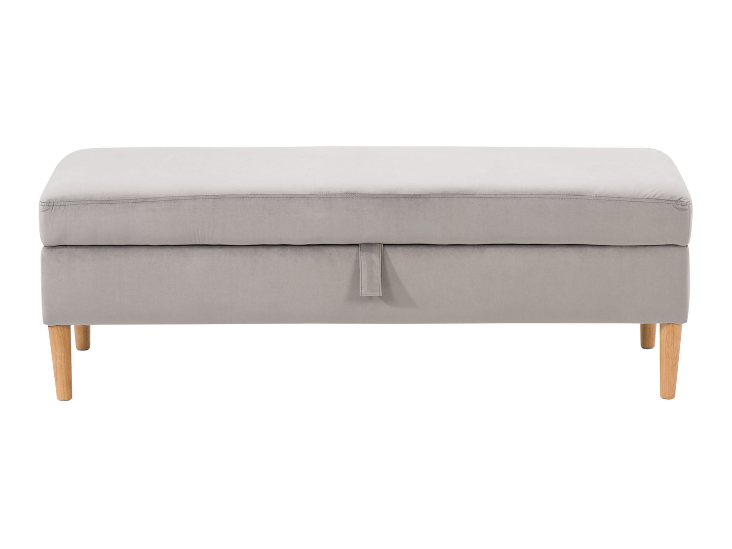 Velvet Storage Ottoman