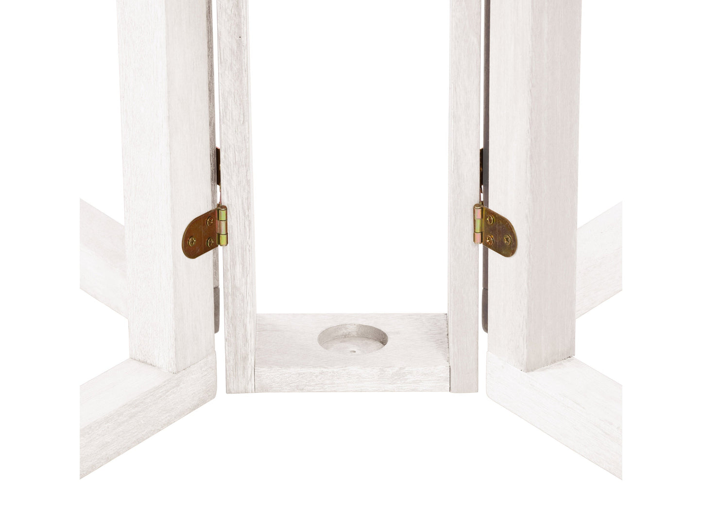 Washed white outdoor drop leaf patio table with foldable sides, crafted from durable wood, featuring a weather-resistant finish and a compact design perfect for small spaces or balconies.