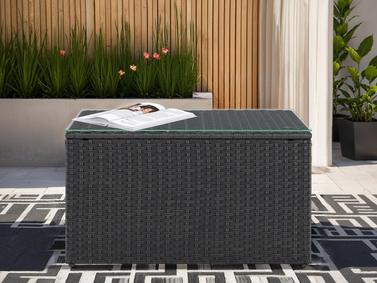 Wicker Patio Coffee Table - FINAL SALE ITEM