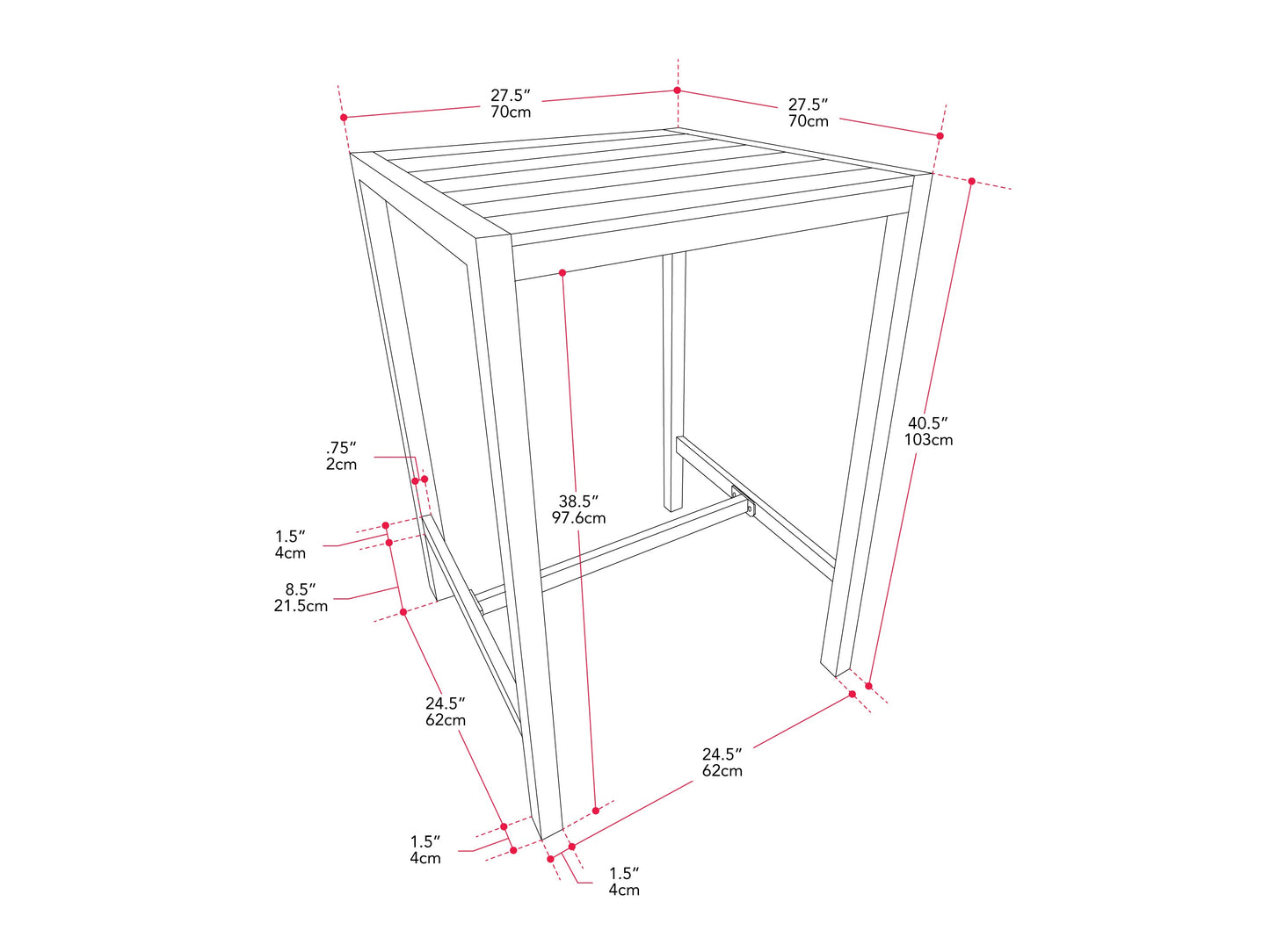 Gallant Bar Table