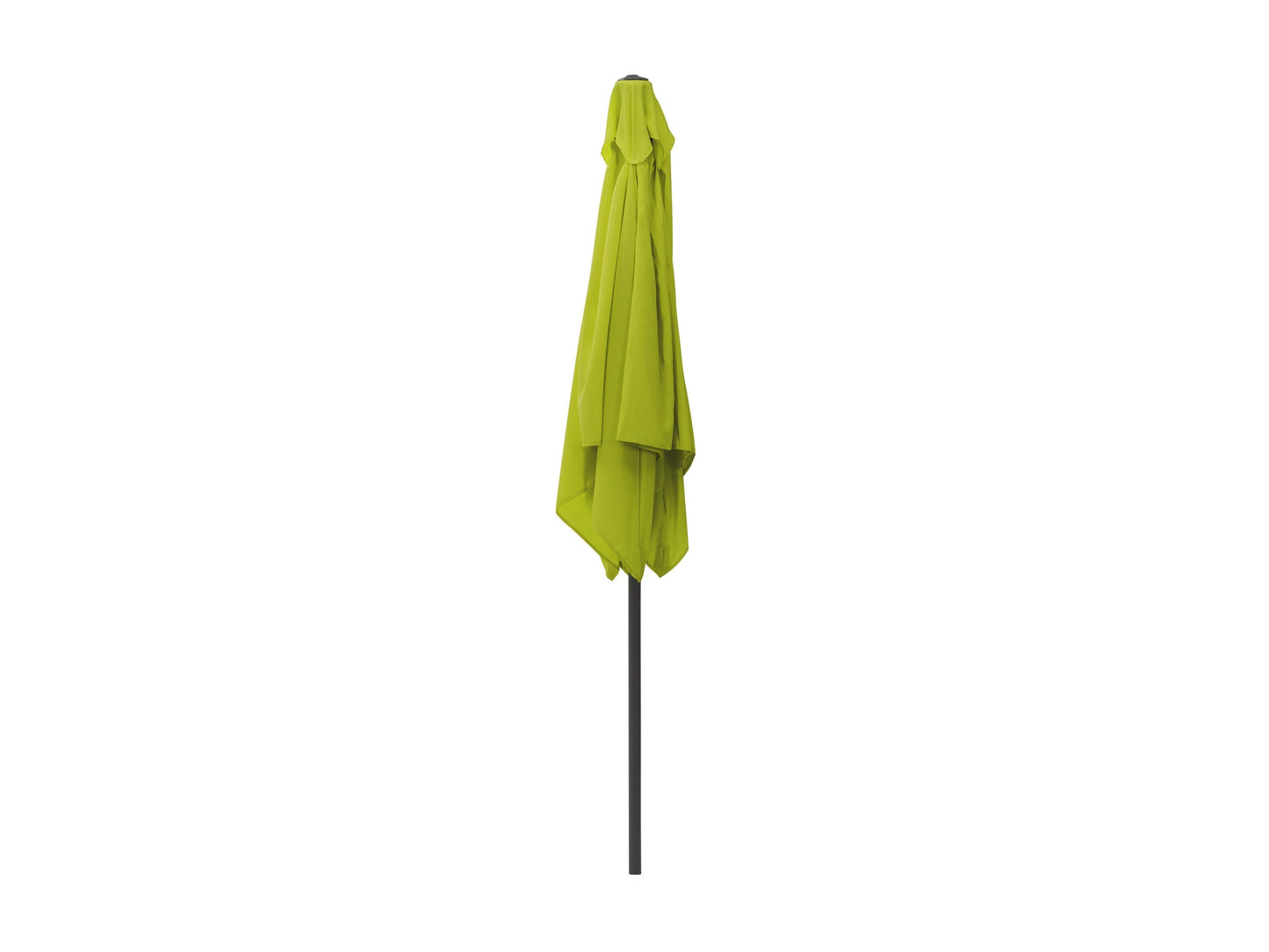 Lime green 9ft square patio umbrella with tilting feature, sturdy aluminum frame, and weather-resistant fabric, perfect for outdoor shade and garden decor.