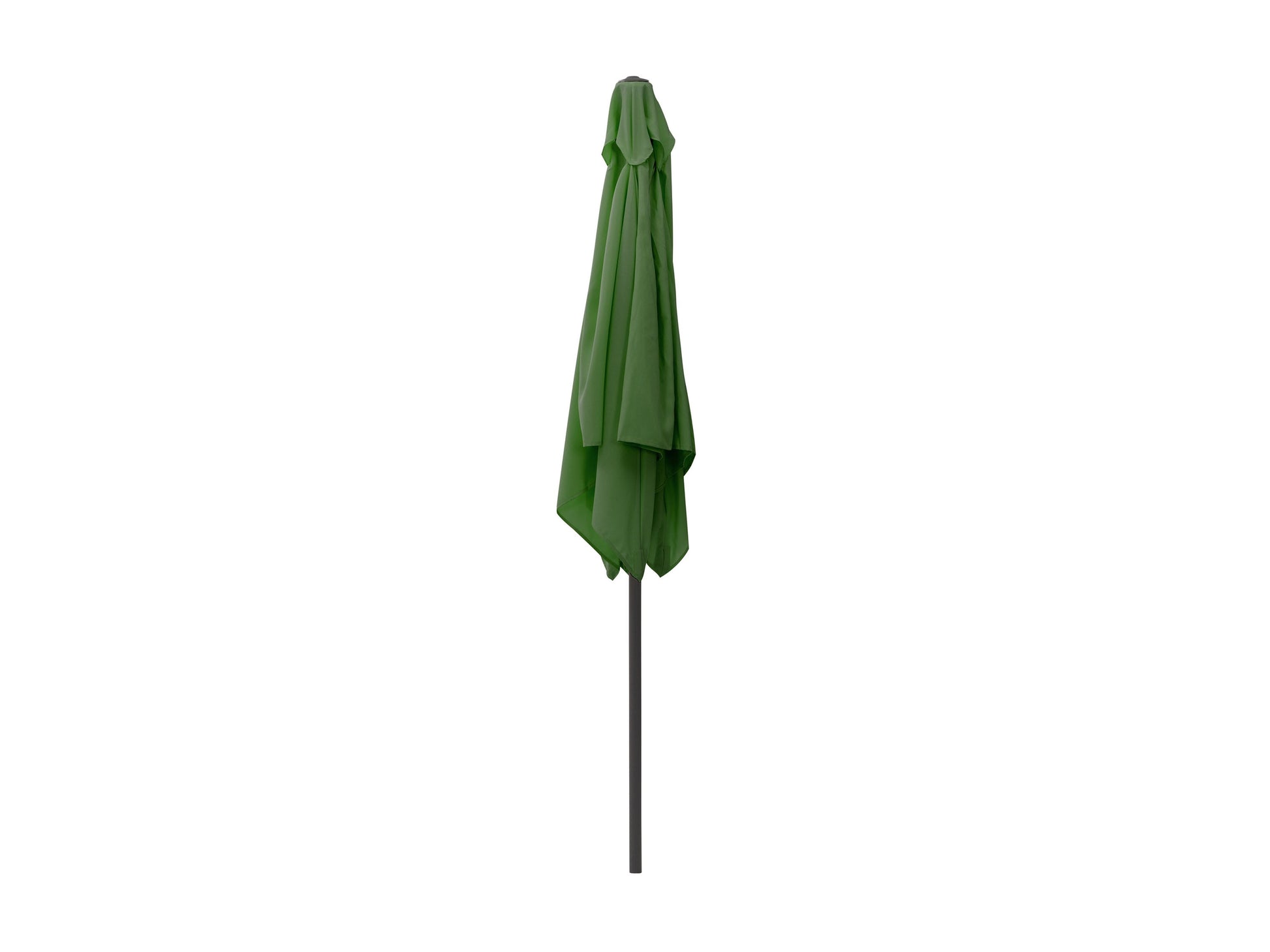 Forest green 9ft square patio umbrella with tilting mechanism, sturdy aluminum frame, UV-resistant fabric, and easy crank lift system, perfect for outdoor shade on patios and gardens.