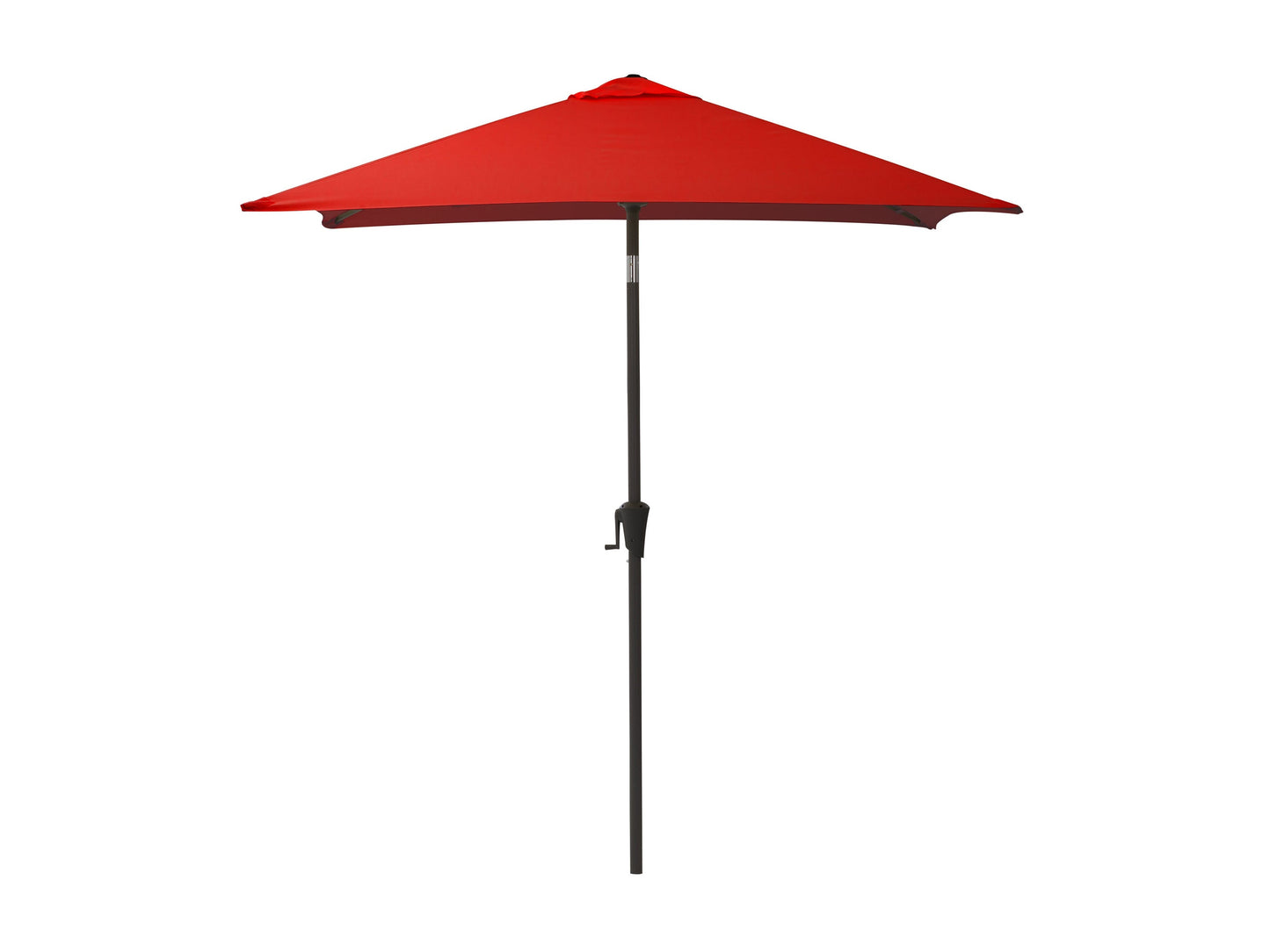 Crimson red 9ft square patio umbrella with tilting mechanism, sturdy aluminum pole, and UV-resistant fabric, perfect for outdoor shade and garden decor.