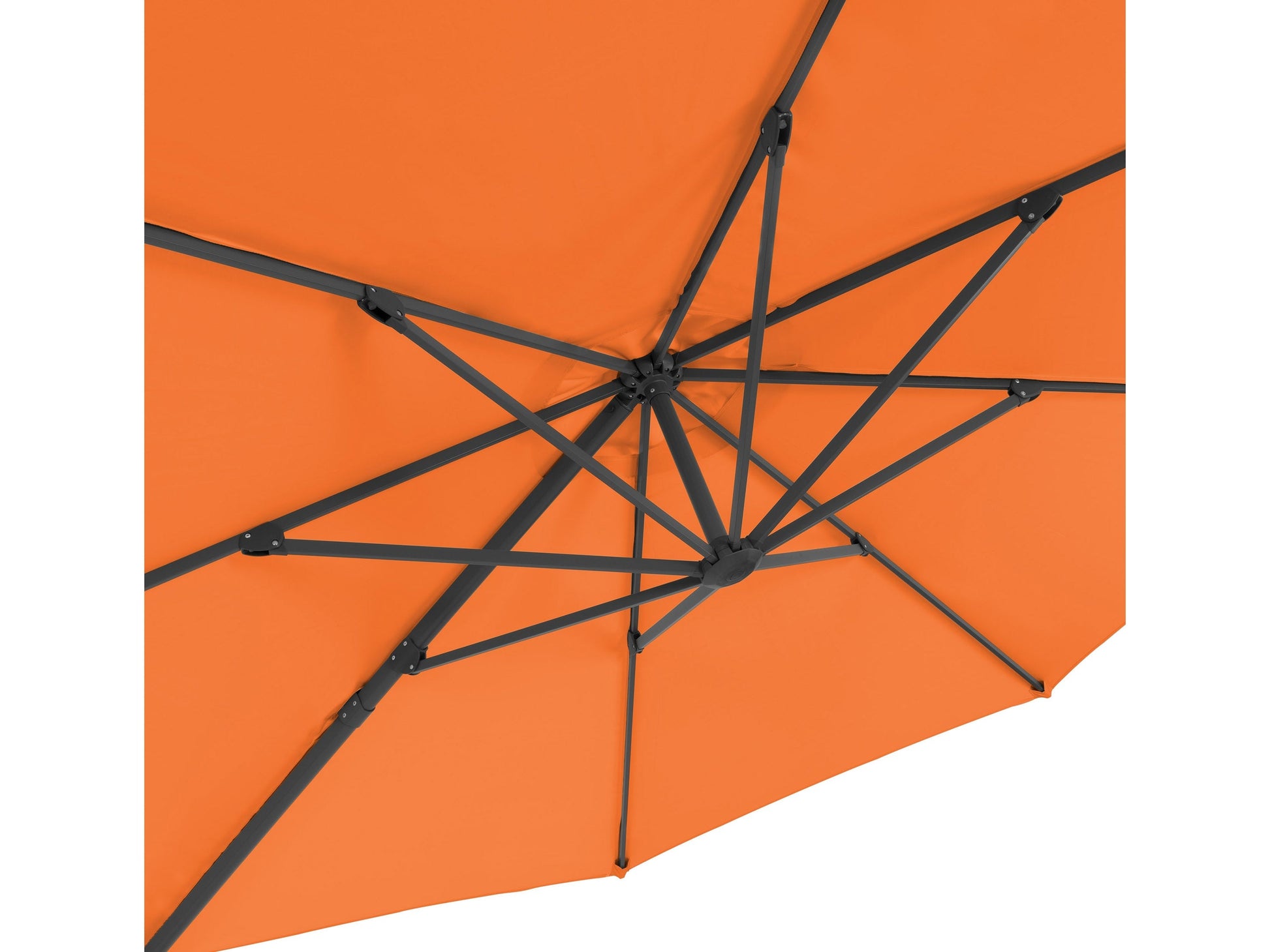 orange deluxe offset patio umbrella 500 Series detail image CorLiving#color_ppu-orange
