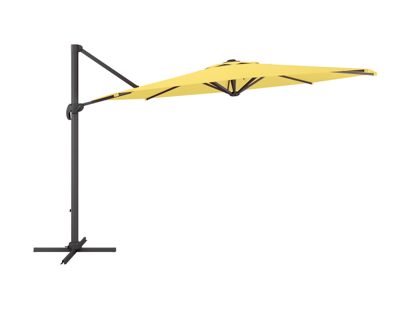 yellow deluxe offset patio umbrella 500 Series product image CorLiving#color_ppu-yellow