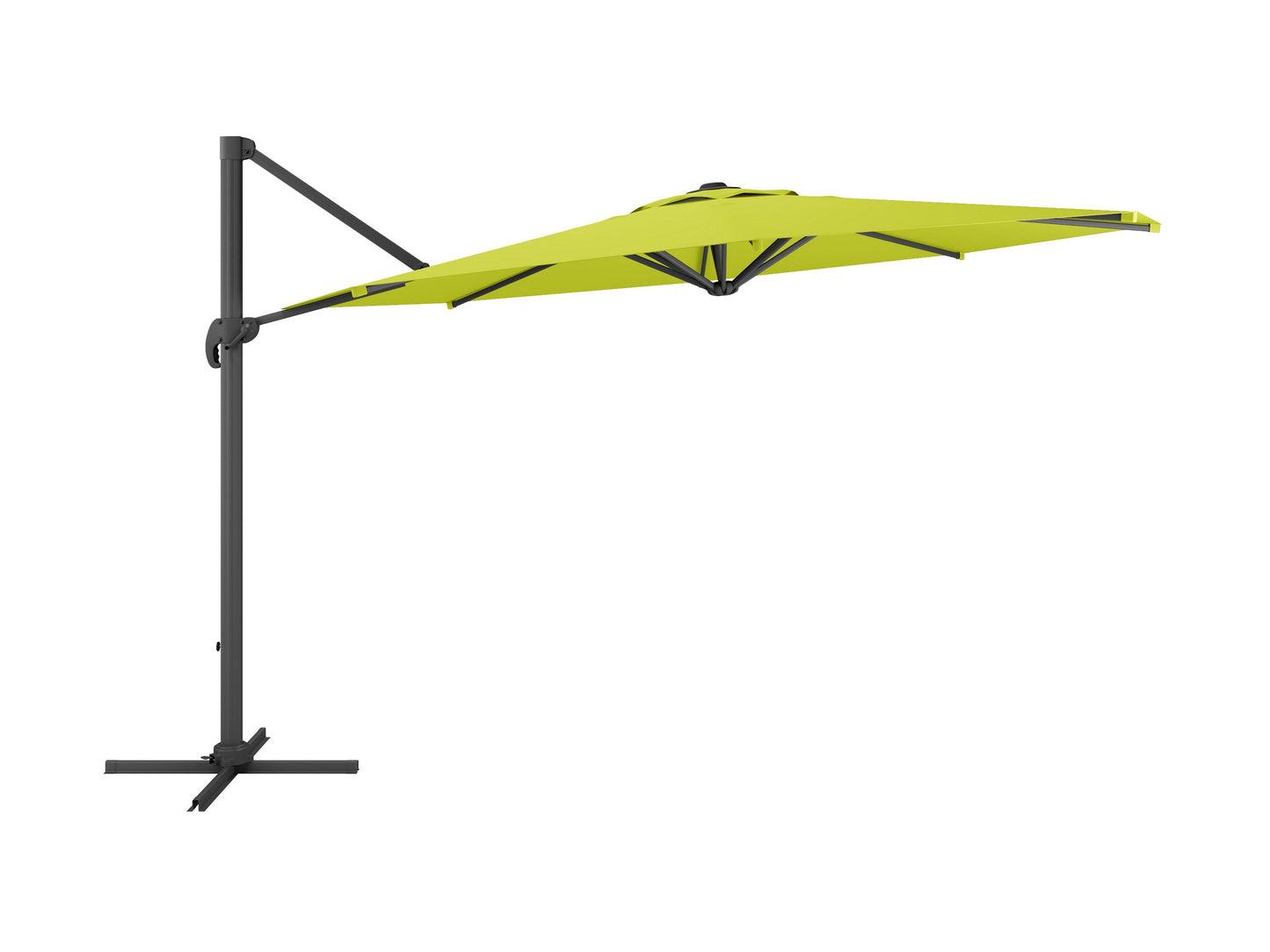 lime green deluxe offset patio umbrella 500 Series product image CorLiving#color_ppu-lime-green