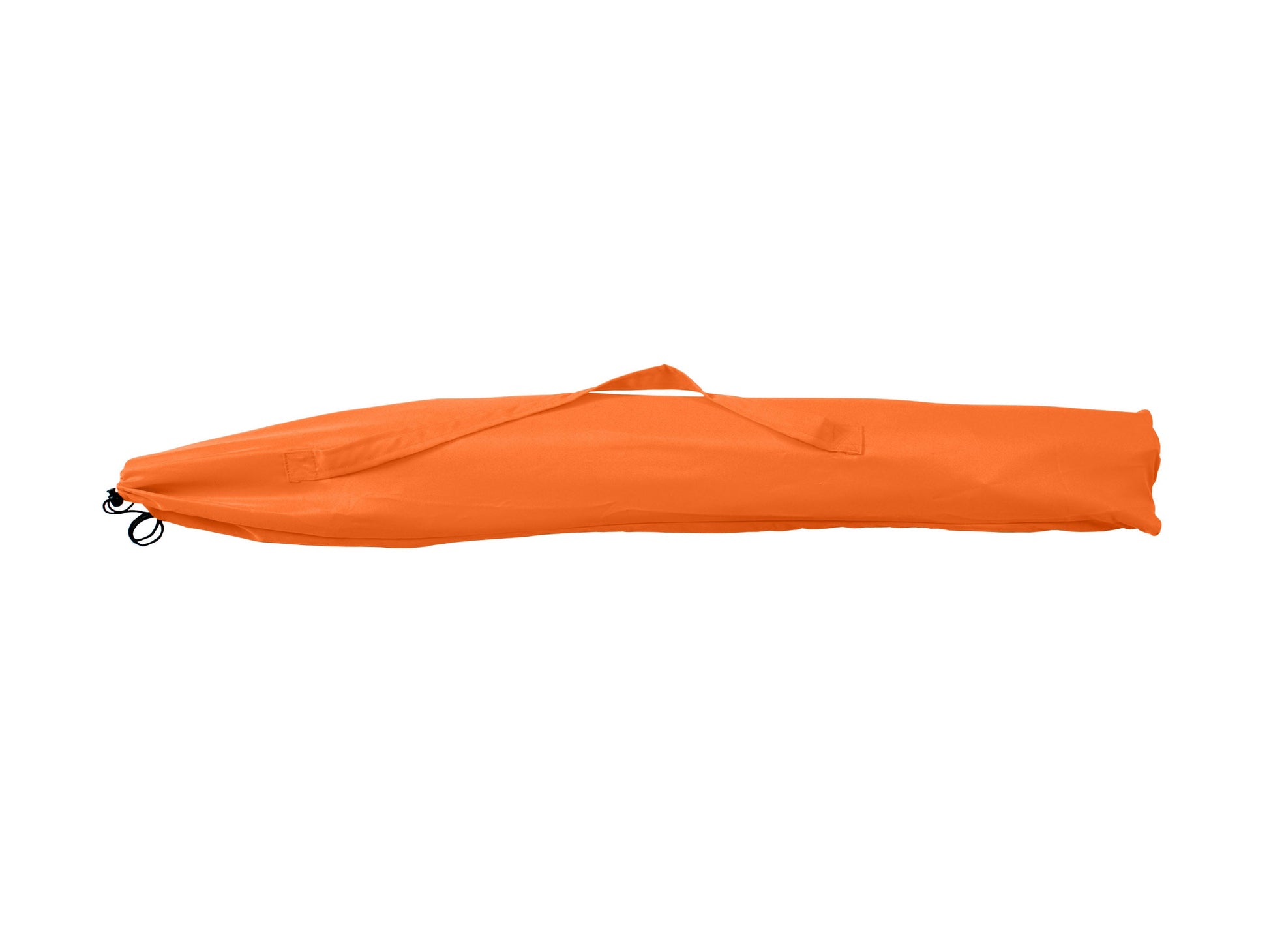 Bright orange 7.5ft beach umbrella with sturdy aluminum pole, UV-resistant fabric, and tilt mechanism for adjustable shade. Perfect for outdoor use, providing ample sun protection on sandy beaches or backyard patios.