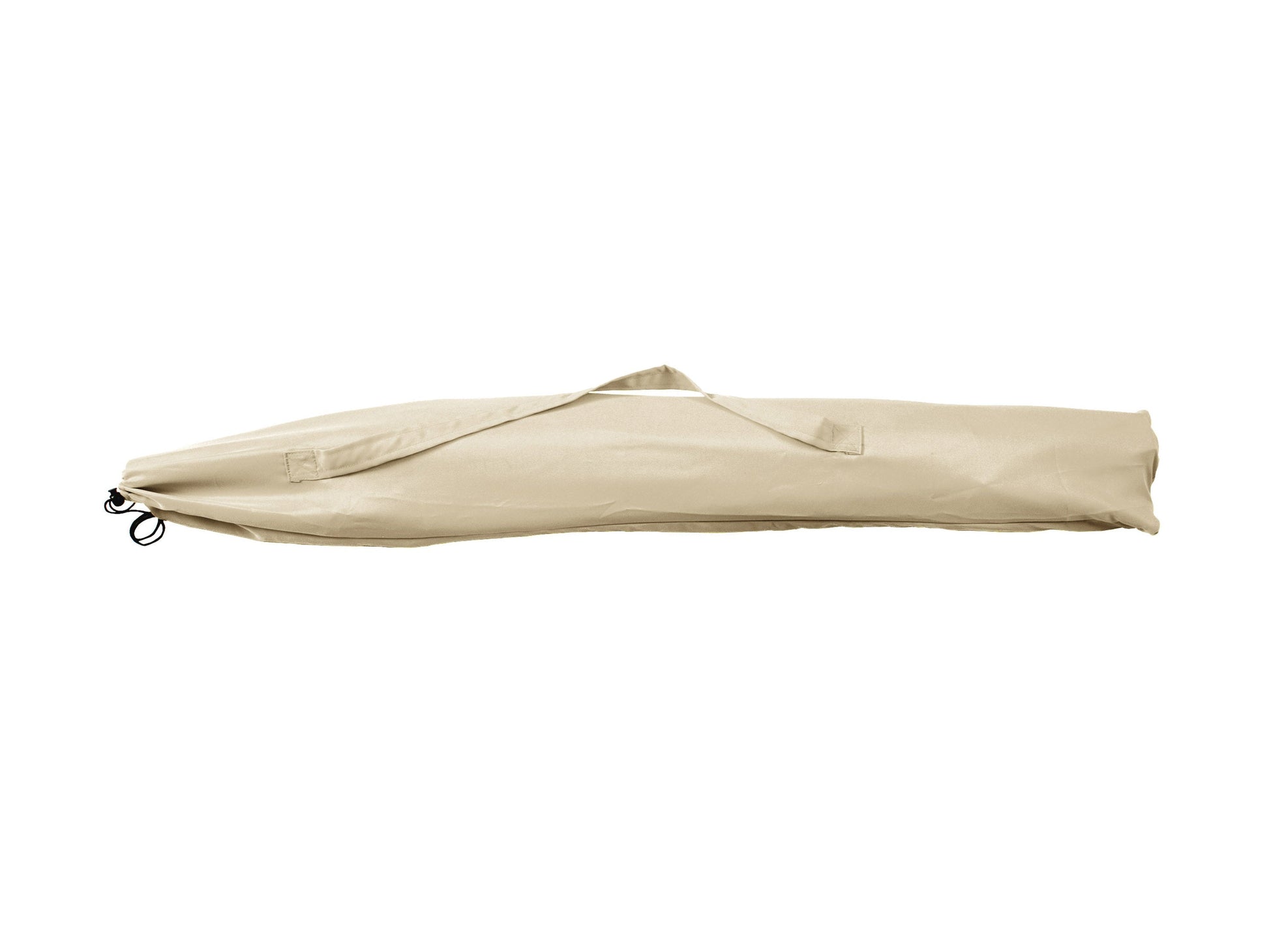 Warm white 7.5ft beach umbrella with UV protection, featuring a sturdy aluminum pole and tilt mechanism for adjustable shade. Ideal for outdoor use, providing ample coverage and stylish beachside comfort.