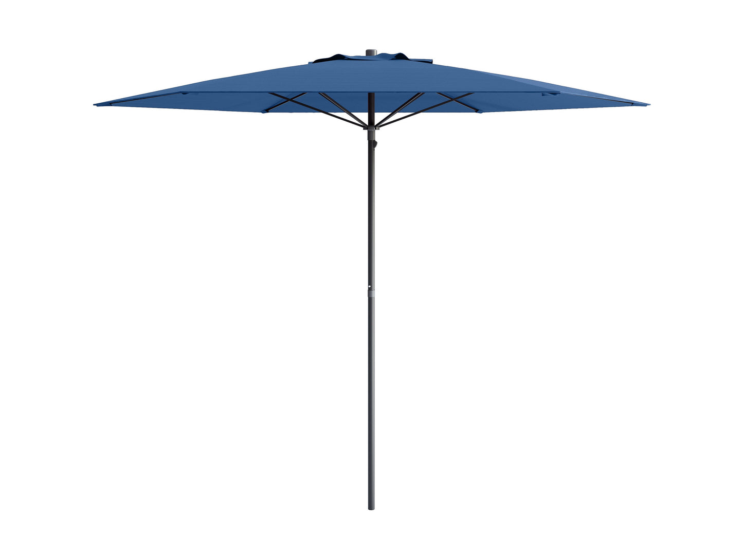 Cobalt blue 7.5ft beach umbrella with sturdy aluminum pole, UV-resistant canopy, and tilt mechanism for adjustable shade. Ideal for beach outings and outdoor activities.