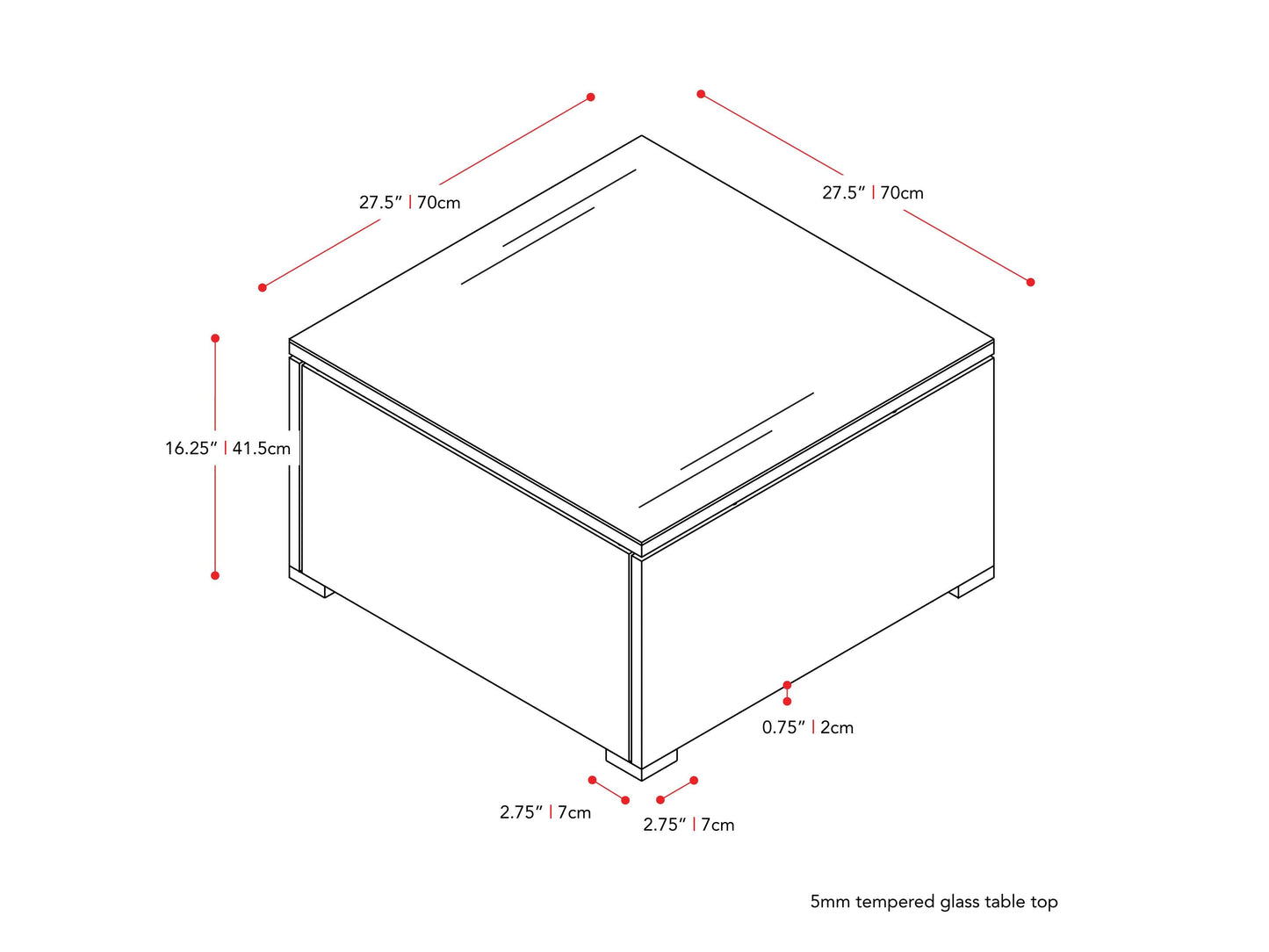 Grey square outdoor coffee table made from weather-resistant materials with a sleek, minimalist design and smooth finish, perfect for patio or garden use.