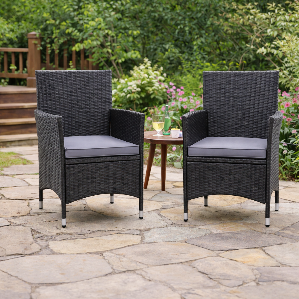 PRK-710-C  |  Wicker Armchair, Set of 2 - FINAL SALE ITEM