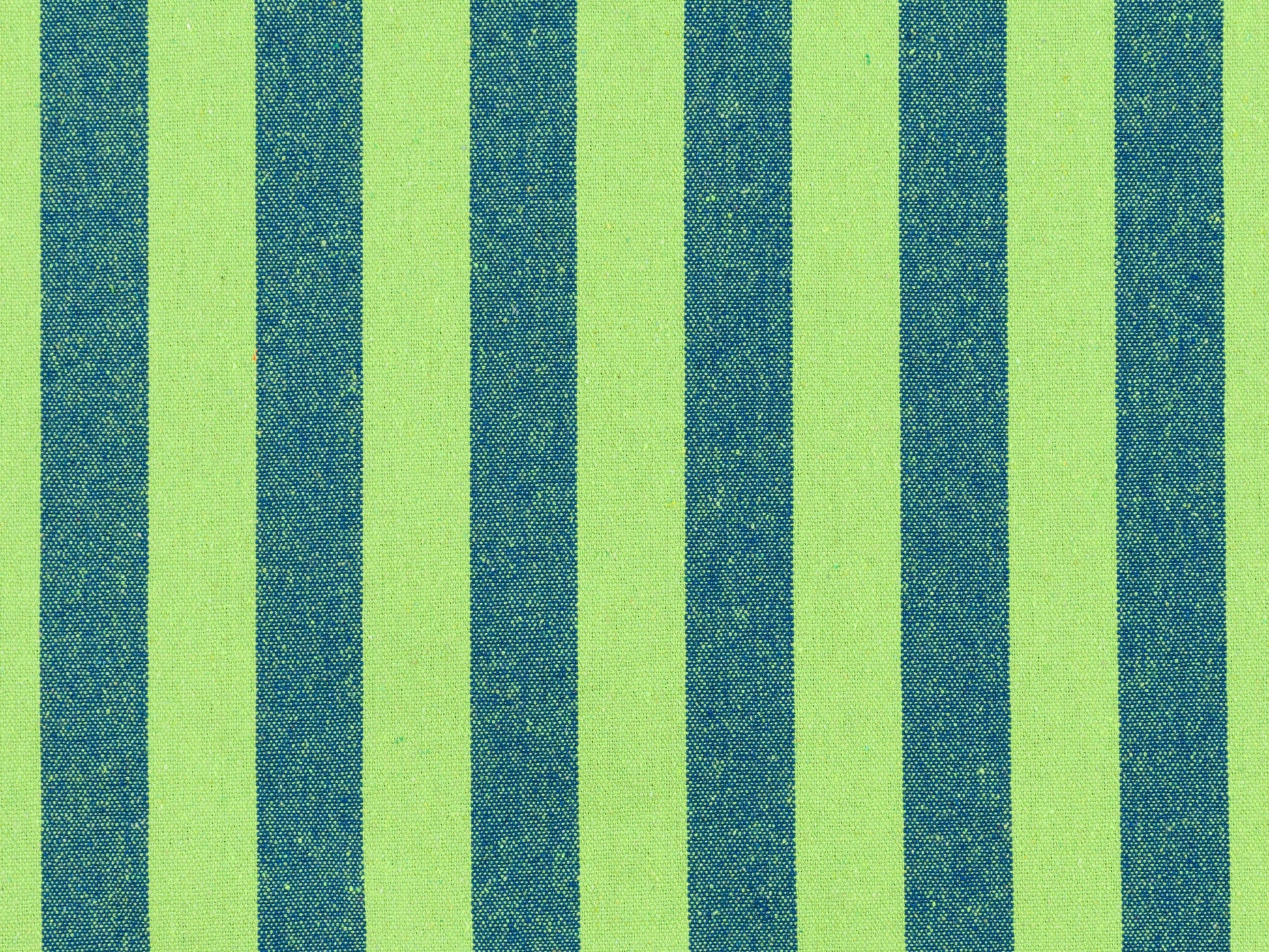 Blue and green striped patio hammock with a sturdy wooden stand, featuring durable fabric and a comfortable design perfect for outdoor relaxation.