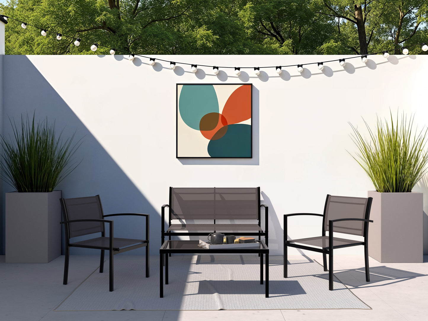 4-Piece Outdoor Lounge Set - FINAL SALE ITEM