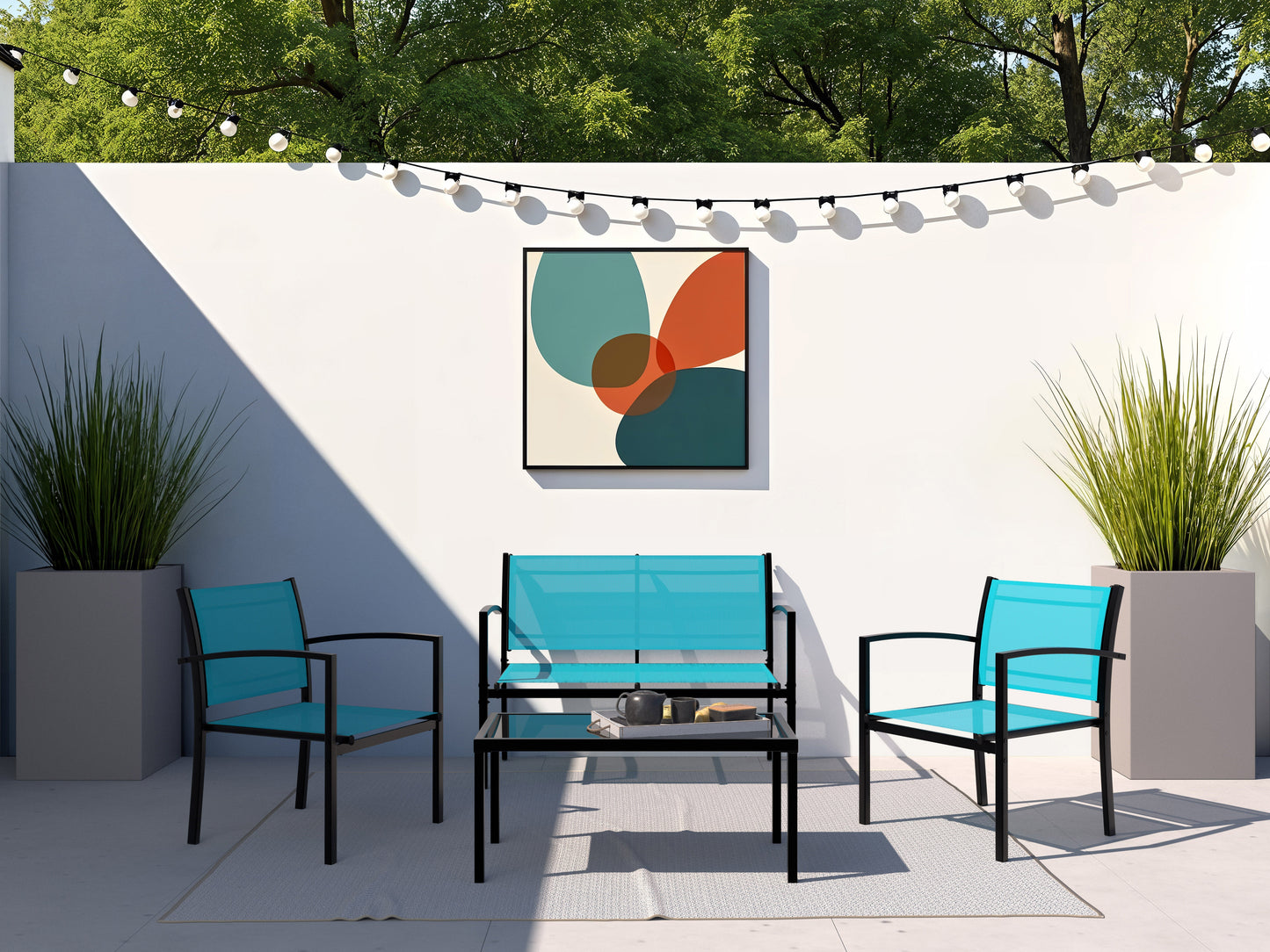 4-Piece Outdoor Lounge Set - FINAL SALE ITEM