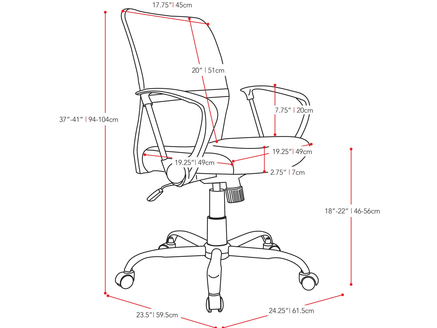 Yellow fabric office chair with ergonomic design, adjustable height, cushioned seat, and lumbar support. Ideal for home office or workspace.