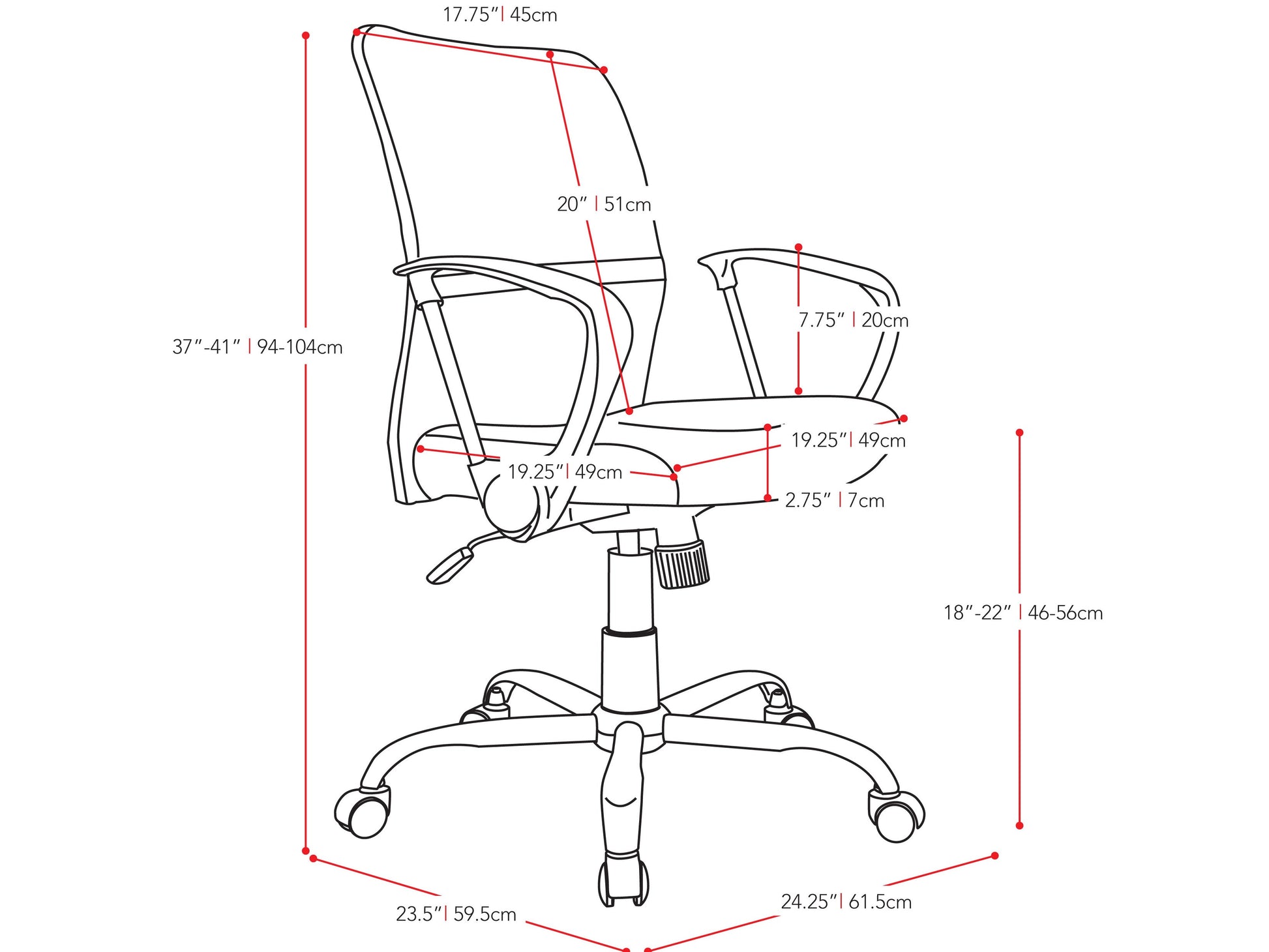 Yellow fabric office chair with ergonomic design, adjustable height, cushioned seat, and lumbar support. Ideal for home office or workspace.