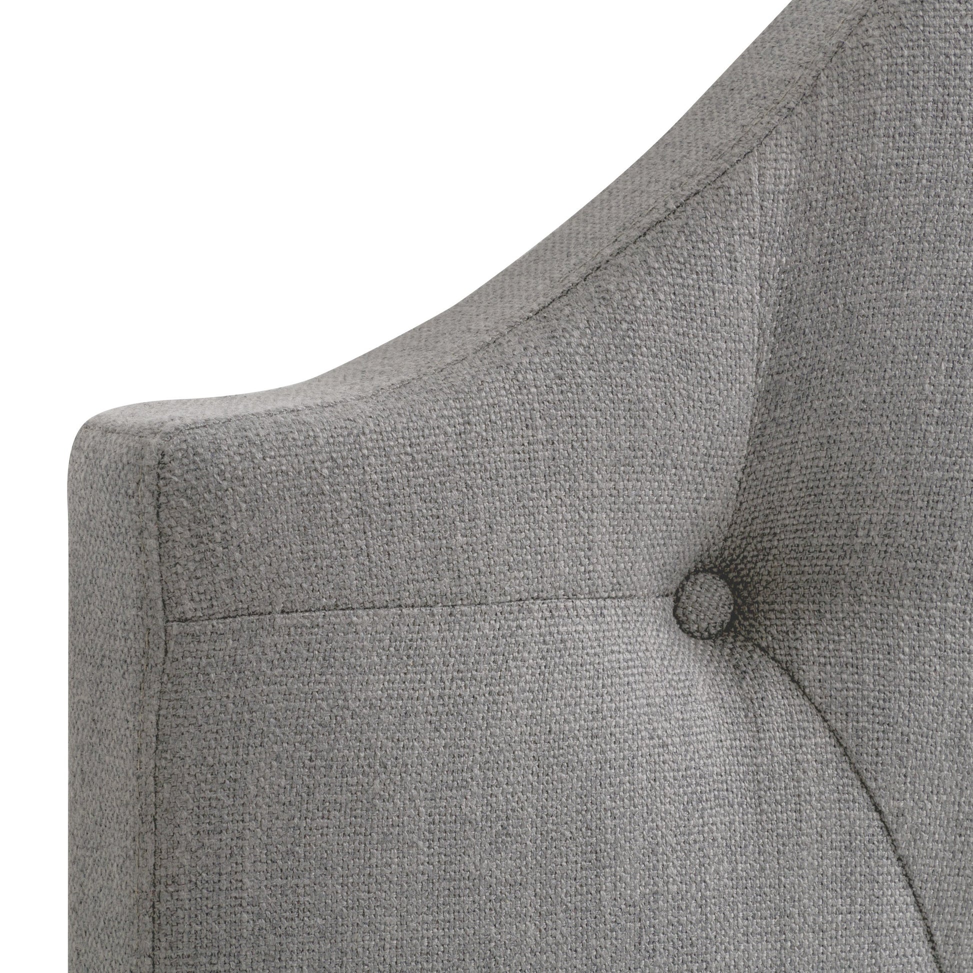 Elegant twin/single diamond tufted headboard with luxurious gray velvet upholstery, featuring intricate button detailing and plush padding for added comfort and style.