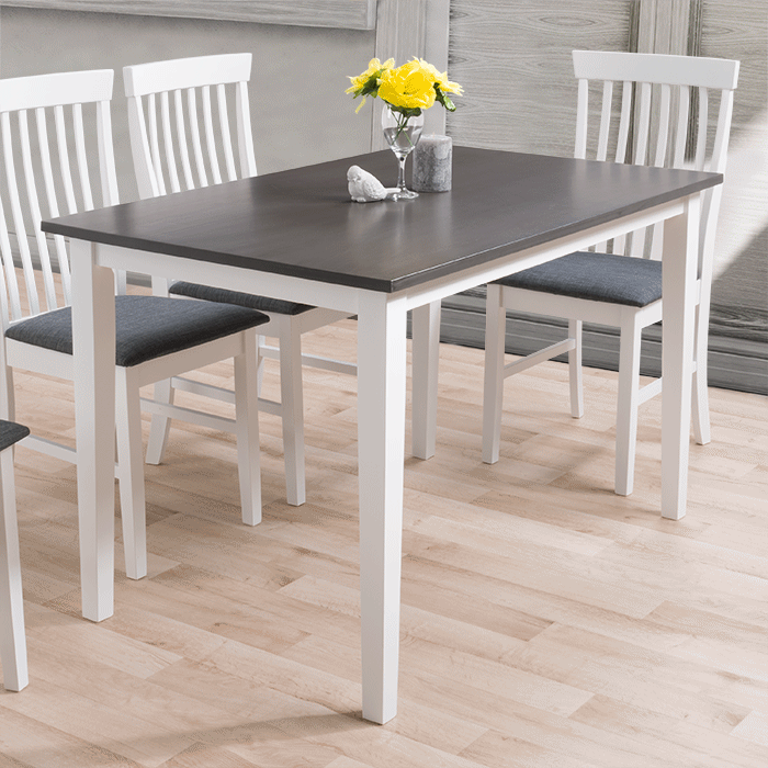 Grey and White Dining Table - FINAL SALE ITEM
