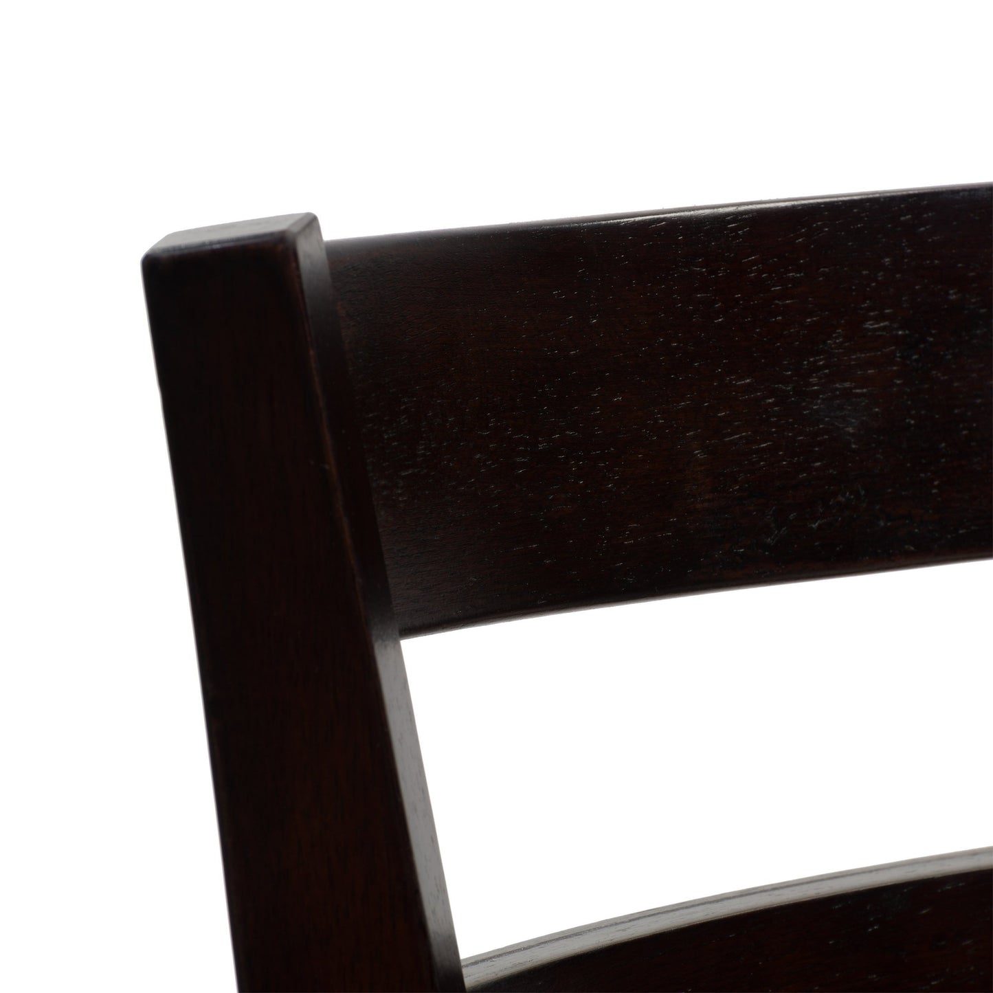 Wood bar stool, counter height, with natural wood finish, featuring a curved backrest, sturdy legs, and a comfortable cushioned seat in beige fabric. Ideal for kitchen islands and home bars.