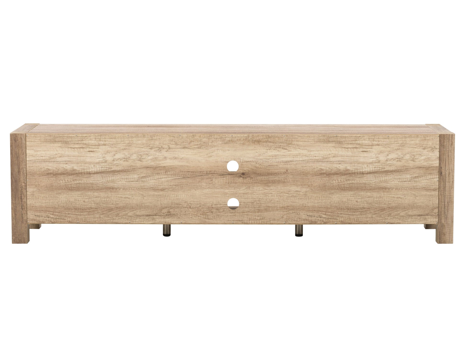 Modern TV stand with doors, fits TVs up to 95 inches, sleek black finish with wood accents, sturdy metal legs, ample storage space with multiple shelves and compartments, contemporary design.
