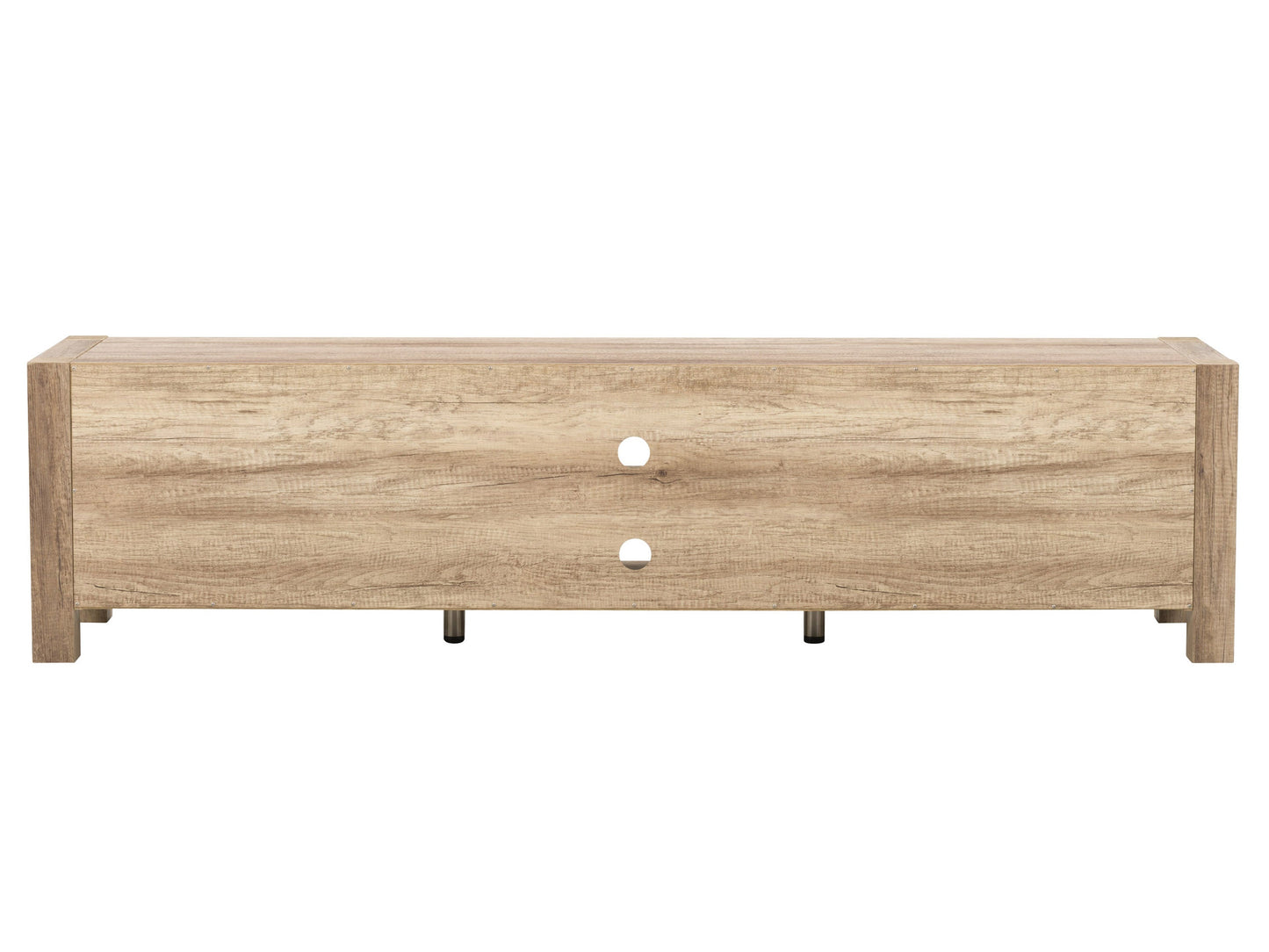 Modern TV stand with doors, fits TVs up to 95 inches, featuring a sleek black finish, sturdy wooden construction, minimalist design, and ample storage space for electronics and accessories.