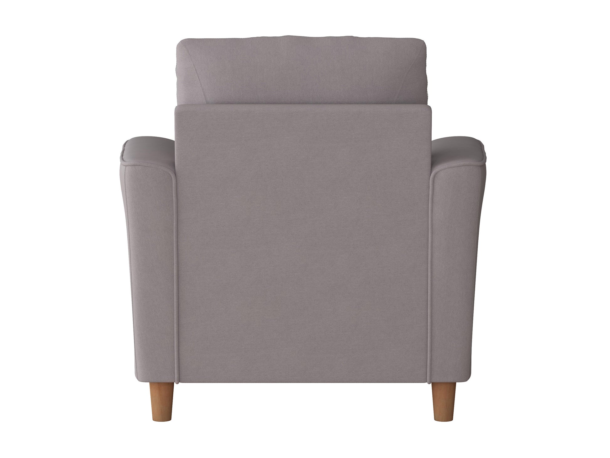 Modern arm chair with sleek black metal frame, plush gray upholstered cushions, and minimalist design. Ideal for contemporary living spaces, combining comfort and style with durable materials and clean lines.