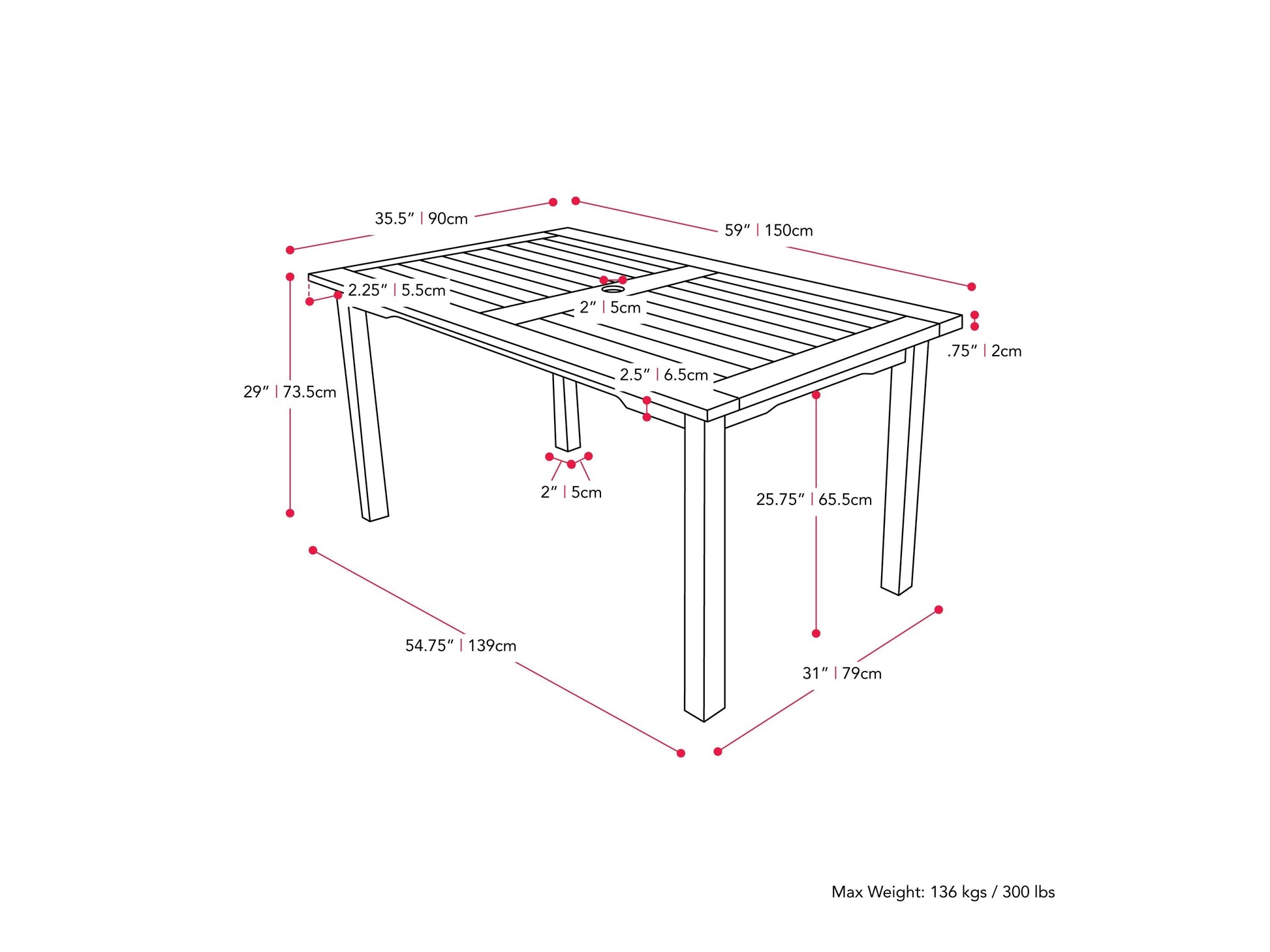 Outdoor patio dining set with rectangular wooden table and four matching chairs, featuring teak wood finish and beige cushions, perfect for garden or deck dining.