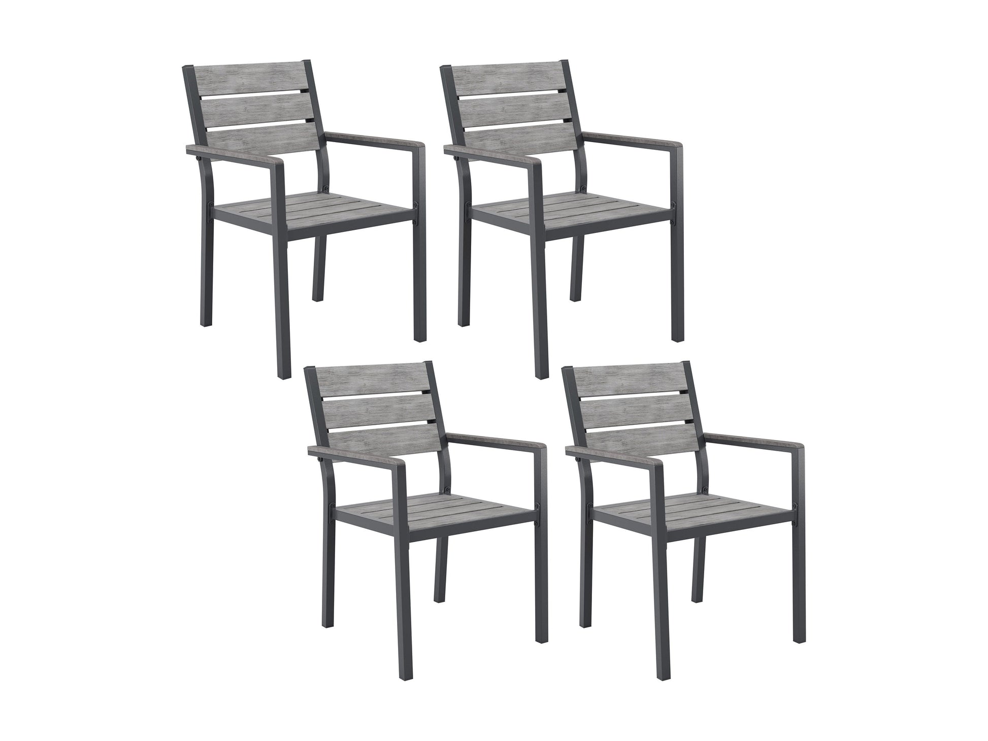 Modern outdoor dining set with a rectangular, glass-top table and four cushioned chairs in beige and brown wicker. Durable, weather-resistant materials perfect for patio or garden dining. Elegant and comfortable design.