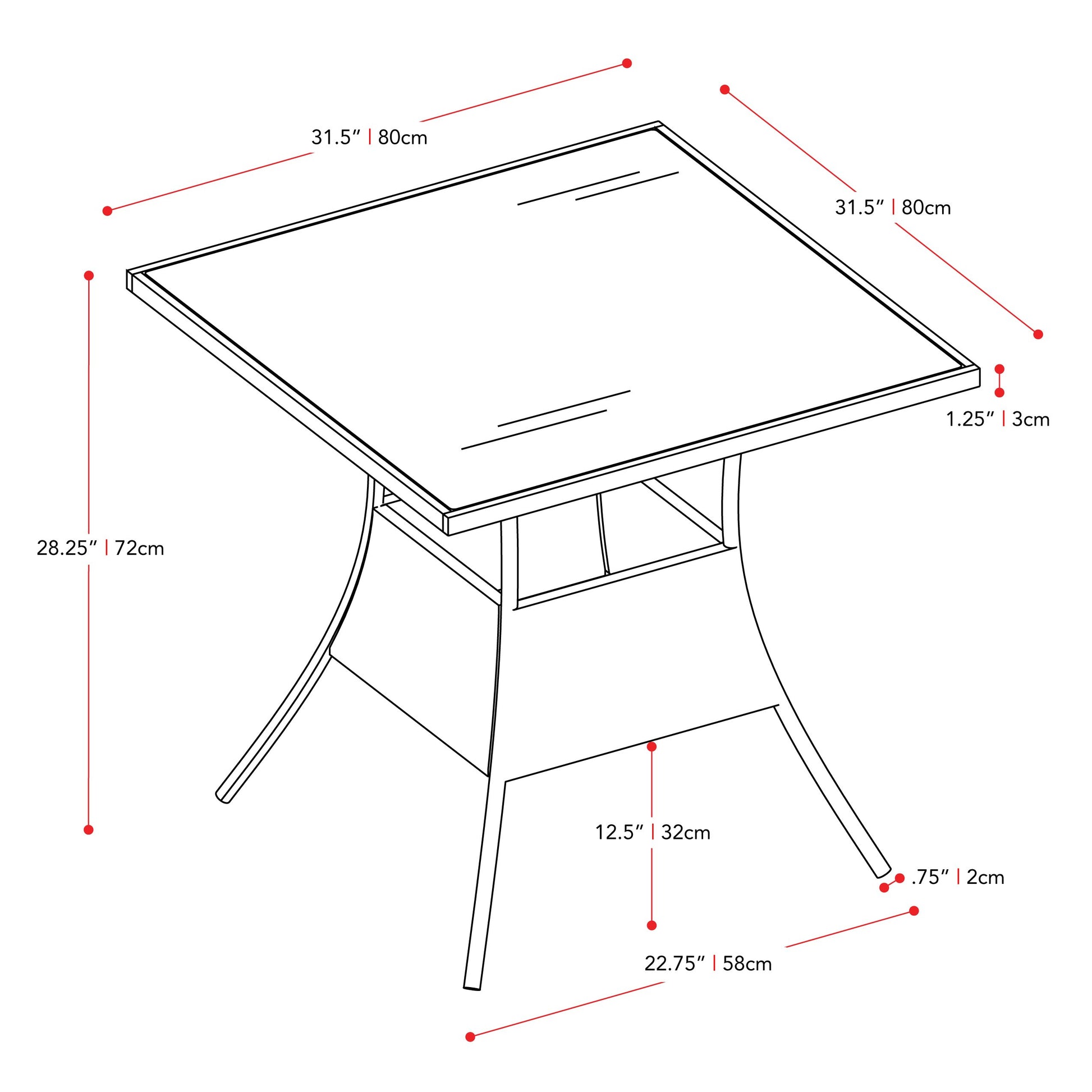 Square outdoor dining table with weather-resistant gray wicker frame, tempered glass top, and sturdy metal legs, perfect for patio or garden settings. Ideal for outdoor dining and entertaining.