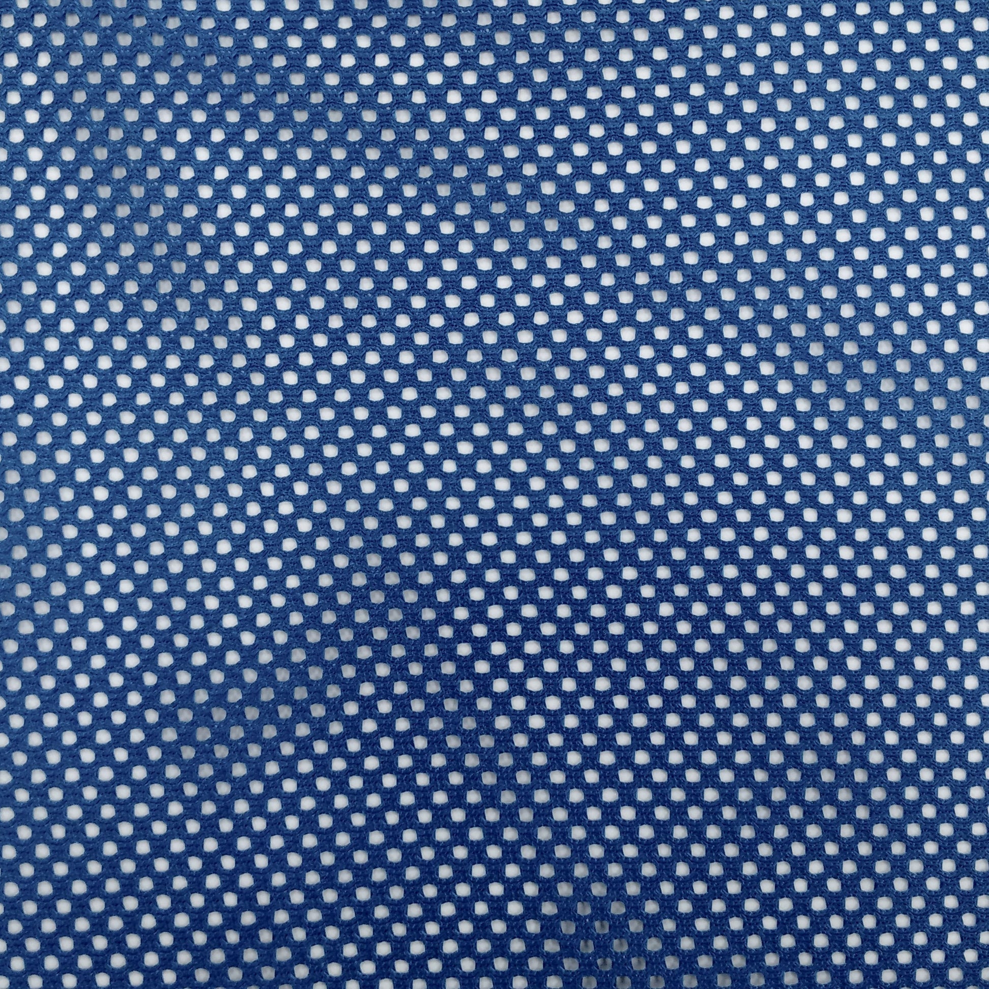 Blue fabric office chair with ergonomic design, cushioned seat, high backrest, and adjustable armrests. Features a sturdy metal base with smooth-rolling casters, perfect for home or office use.
