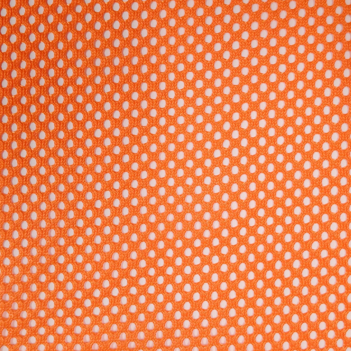 Orange fabric office chair with ergonomic design, padded seat, and adjustable height. Features a high backrest, black armrests, and a sturdy metal base with smooth-rolling casters for easy mobility.
