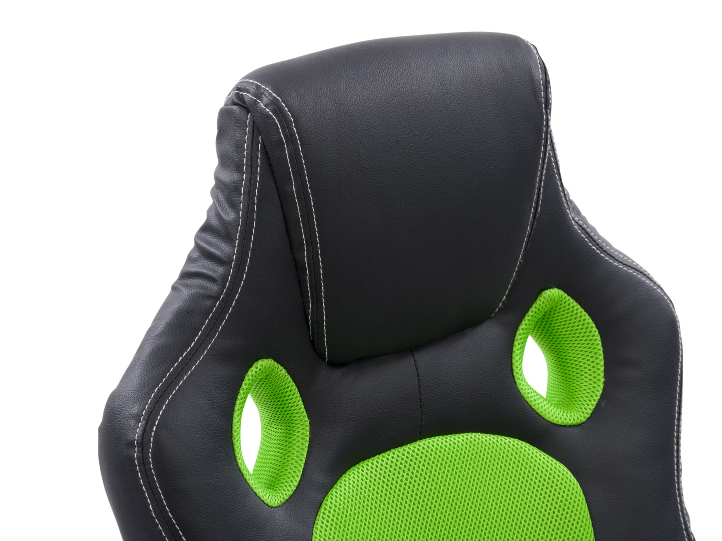 Black and red reclining gaming chair with ergonomic design, padded armrests, high back support, and adjustable headrest. Durable leather material with breathable mesh fabric for comfort during long gaming sessions.