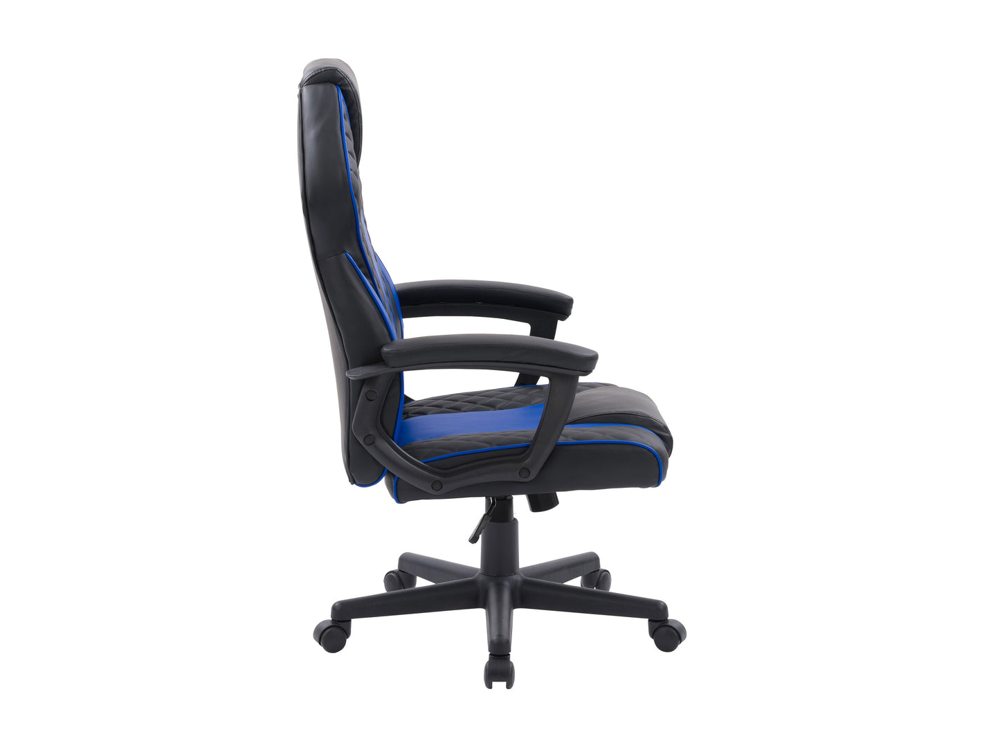 Black and red ergonomic gaming chair with adjustable armrests, high backrest, lumbar support, and breathable mesh fabric, designed for comfort and long gaming sessions.