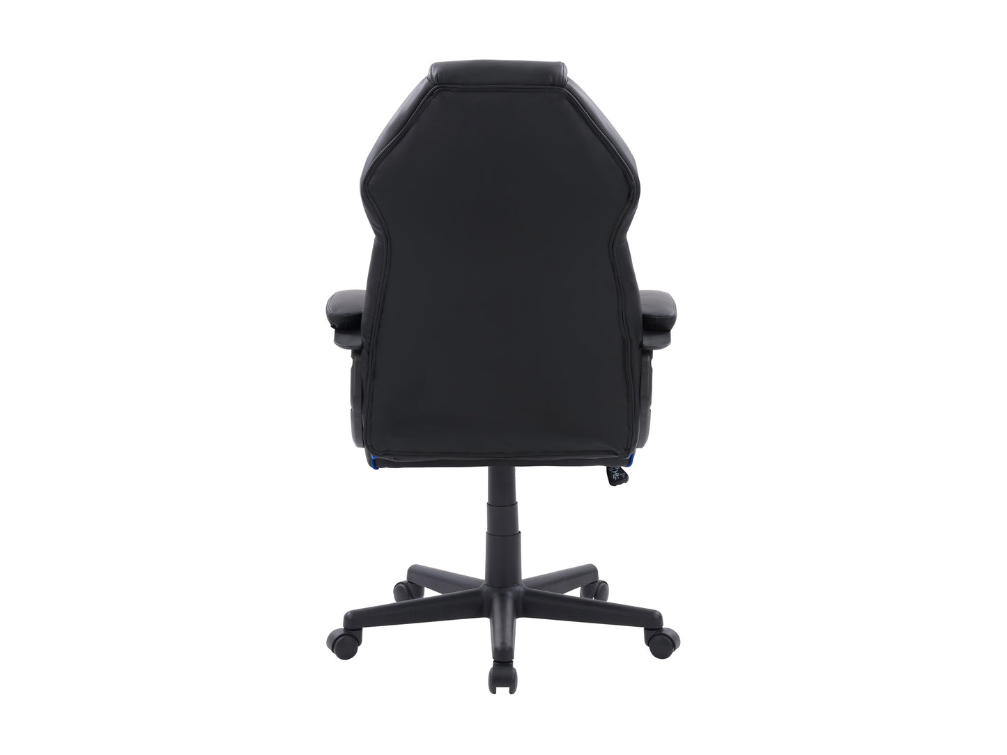 Ergonomic black and red gaming chair with adjustable armrests, high backrest, lumbar support, and breathable mesh fabric for enhanced comfort and posture during long gaming sessions.