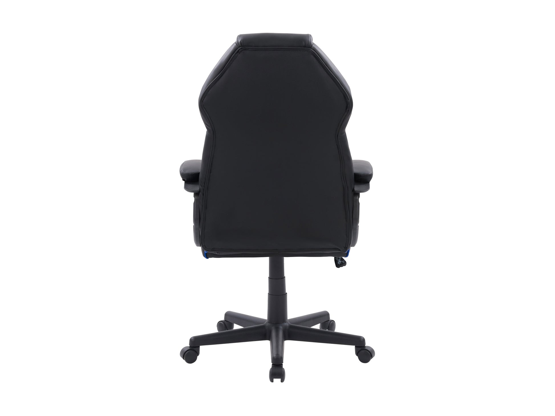 Ergonomic black and red gaming chair with adjustable armrests, high backrest, lumbar support, and breathable mesh fabric for enhanced comfort and posture during long gaming sessions.