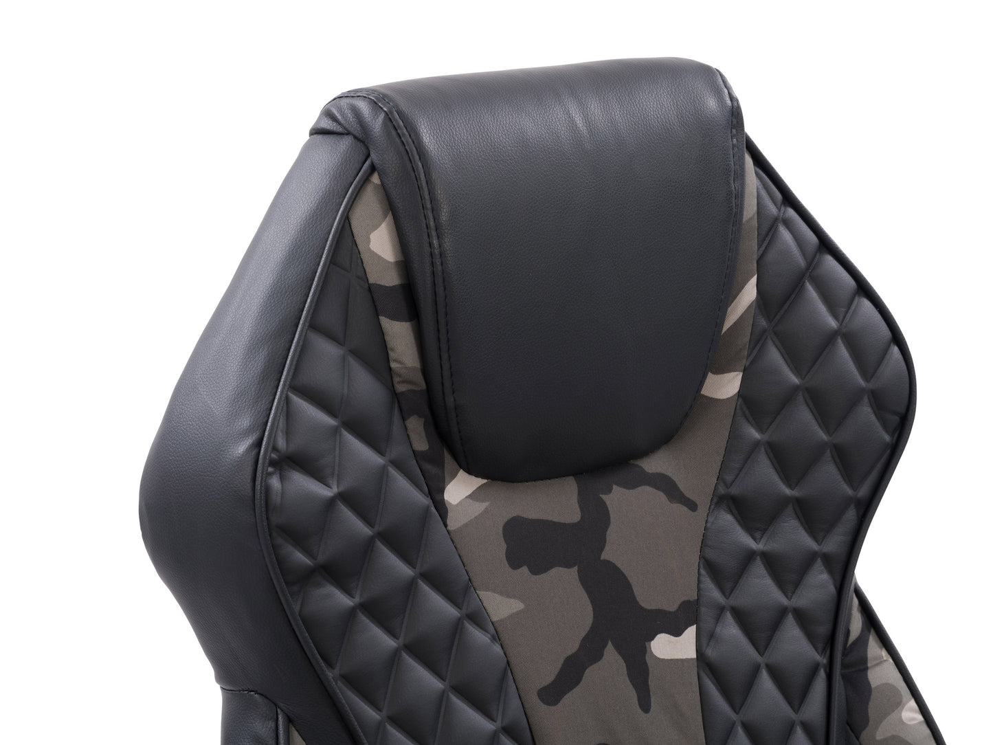 Ergonomic gaming chair with black and red PU leather, high backrest, adjustable armrests, lumbar and neck support pillows, and smooth-rolling caster wheels.