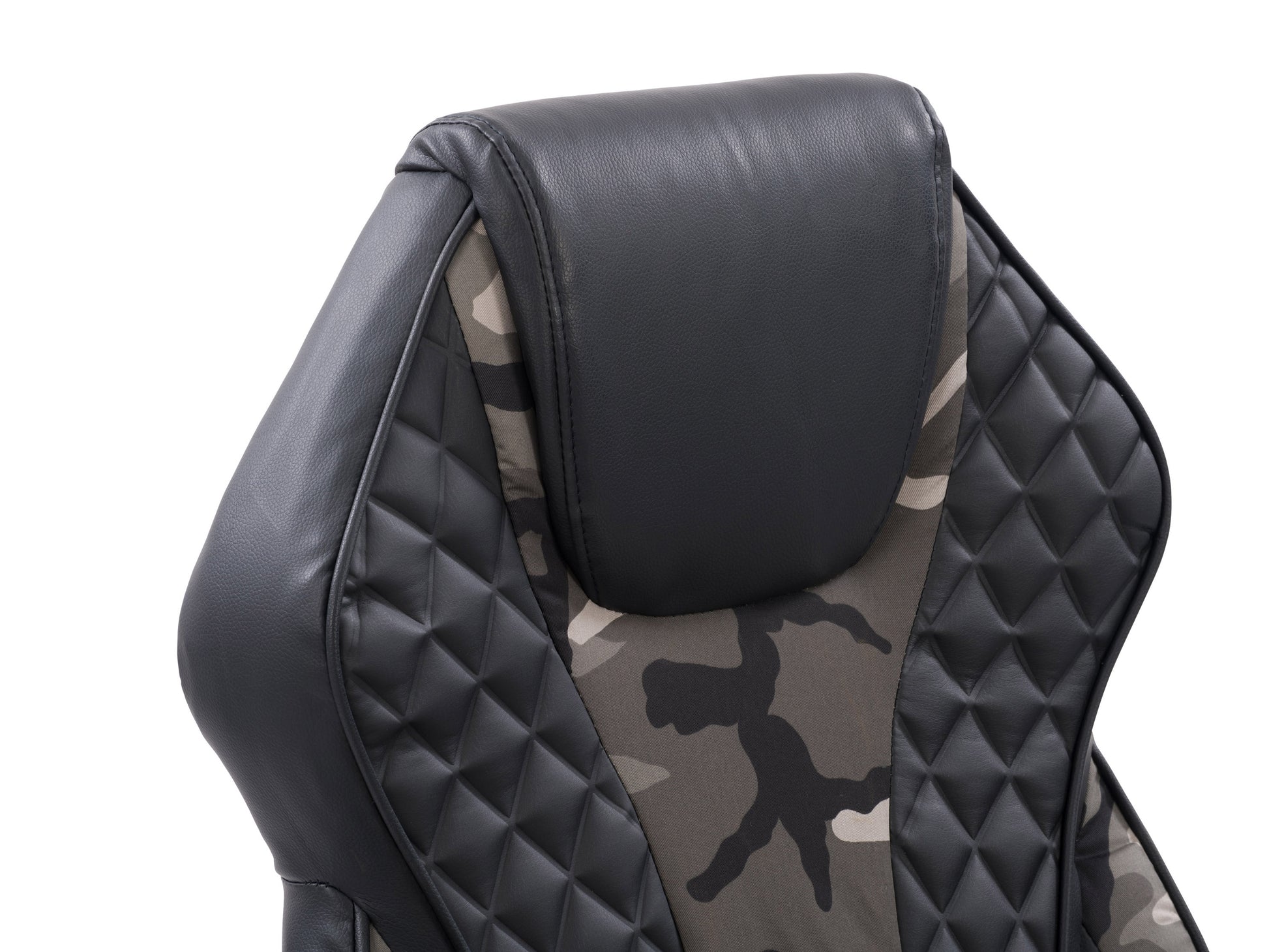 Ergonomic gaming chair with black and red PU leather, high backrest, adjustable armrests, lumbar and neck support pillows, and smooth-rolling caster wheels.